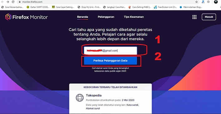 Monitor Firefox : Cara Cek Email Ecommerce Yang Di Hack Monitor Firefox : Cara Cek Email Ecommerce Yang Di Hack 1