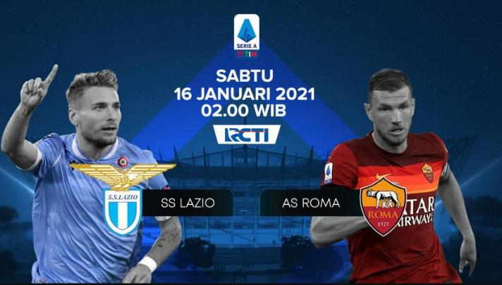 Live Streaming Lazio vs Roma Free di RCTI | Serie A 2020-2021 Pekan 18 Lazio vs AS Roma di RCTI