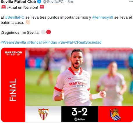 Hasil Sevilla vs Real Sociedad