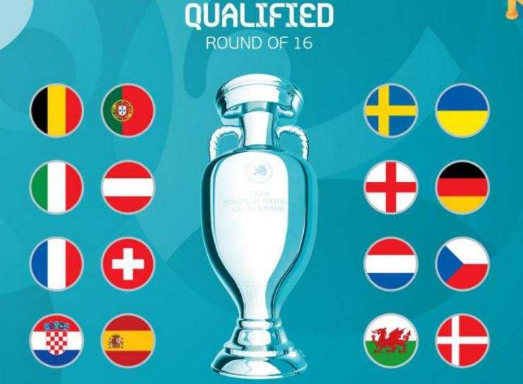 Jadwal babak 16 Besar Euro 2020