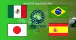 Semifinal Sepakbola Pria Olimpiade Tokyo, Spanyol, Brazil, Jepang dan Meksiko