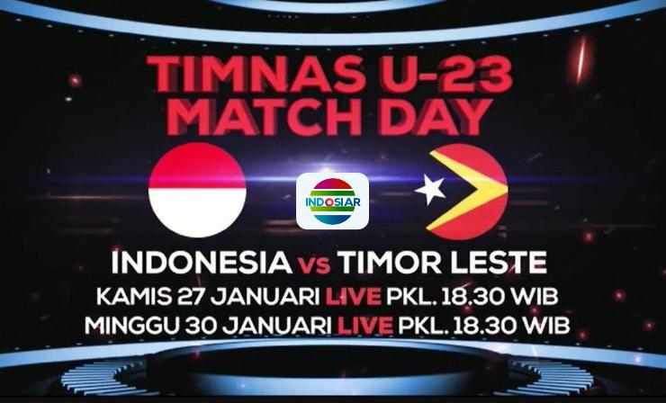 Timnas Indonesia vs Timor Leste Akan Disiarkan Langsung di Indosiar