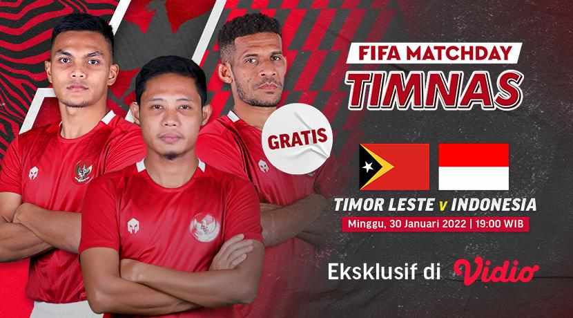 Jadwal Live Streaming Leg Kedua Uji Coba Timor Leste vs Timnas Indonesia U-23 di Vidio
