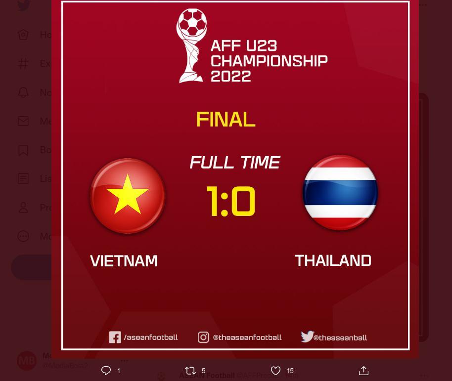 Kalahkan Thailand 0-1 Vietnam Juara AFF U23 2022
