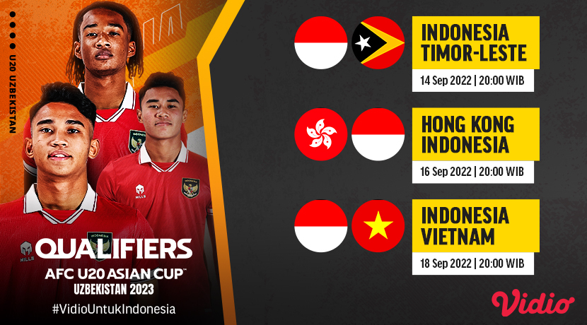 Daftar Pemain dan Link Streaming Timnas Indonesia Kualifikasi Piala AFC U-20 2023
