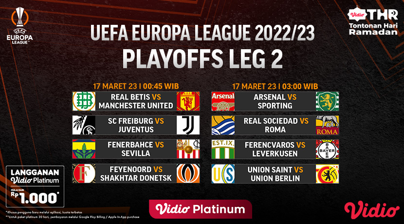 Jadwal Lengkap Liga Europa 16 Besar Leg 2