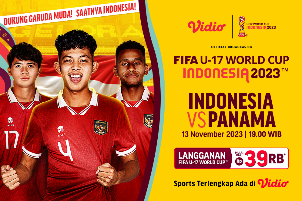 Link Siaran Langsung Piala Dunia U-17: Indonesia Vs Panama di Vidio Malam Ini