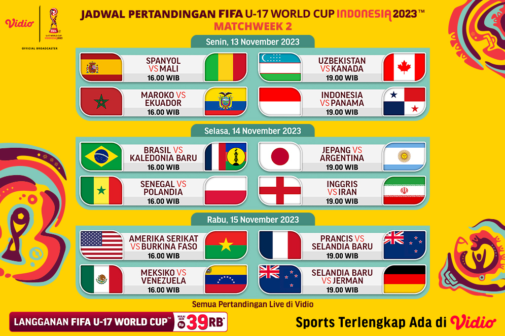 Piala Dunia U17 Jadwal